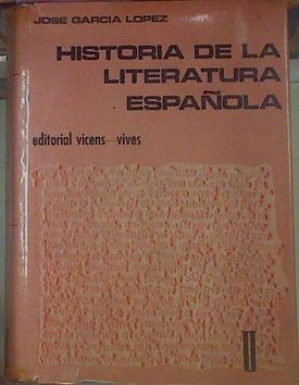 Historia De La Literatura Española | 67494 | García López José
