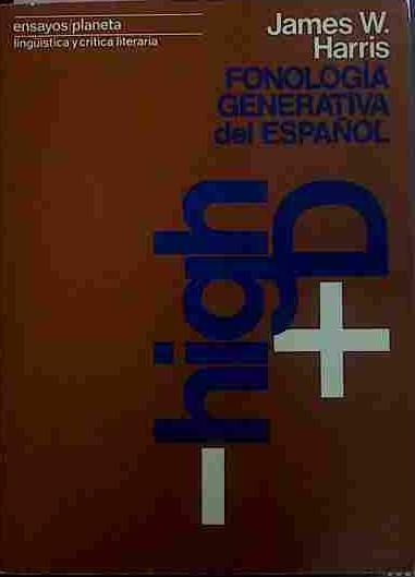 Fonología Generativa Del Español | 40337 | Harris, James W