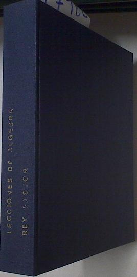 Lecciones De Algebra | 67656 | Rey Pastor J