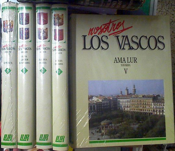 Nosotros los Vascos Ama Lur: geografía física y humana de Euskal Herria 5 tomos (obra Completa) | 88320 | Alday, Pablo/Alonso, María Luz/Anduenza, Begoña
