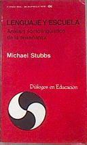 Lenguaje Y Escuela | 19237 | Stubbs Michael
