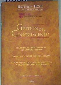 Gestión de Conocimiento | 160855 | Muñoz-Seca, Beatriz/Riverola, Josep