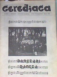 Gerediaga nº 3 Iraila 1983 Dantzari Dantza ( Numero monográfico Danzas Vascas | 169181 | VVAA, Gerediaga Elkartea