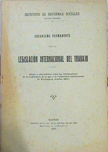 Organismo permanente para la Legislación Internacional del Trabajo | 141203 | Instituto de Reformas Sociales