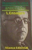 Antología. T.1. Ensayos | 167499 | Azaña, Manuel