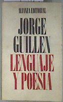 Lenguaje y poesía algunos casos españoles | 181133 | Guillén, Jorge