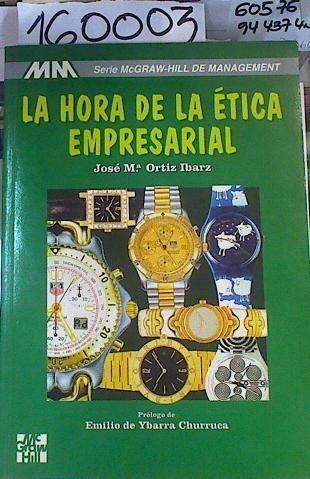 La Hora de la Ética Empresarial | 160003 | Ortiz Ibarz, José María