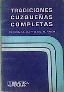 Tradiciones cuzqueñas completas | 185074 | Clorinda Matto De Turner