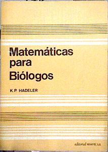 Matemáticas para biólogos | 143799 | Hadeler, K.