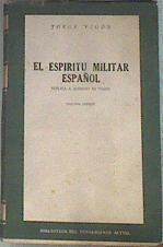 El espíritu militar español. Réplica a Alfredo de Vigny | 175801 | Vigon, Jorge