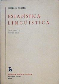 Estadistica lingèística | 145917 | Muller, Charles