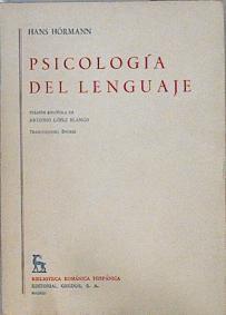 Psicología del lenguaje | 145916 | Hormann, Hans