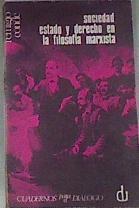 SOCIEDAD, ESTADO Y DERECHO EN LA FILOSOFÍA MARXISTA | 177229 | Conde, Remigio