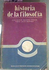 Historia de la filosofía, COU | 76441 | Navarro Cordón, Juan Manuel