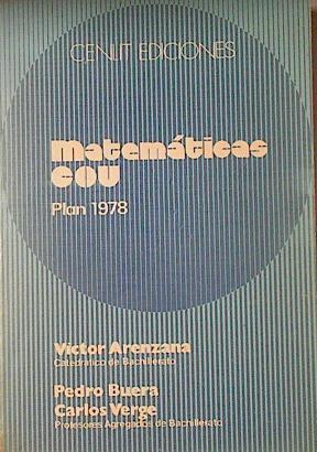 Matemáticas, COU | 122420 | Arenzana Hernández, Víctor/Buera, Pedro/Verge, Carlos