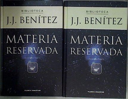 Materia reservada. 2 Tomos | 104259 | Benítez, J. J.