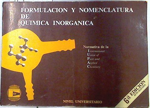 Formulación y nomenclatura de química inorgánica | 71801 | García García, Alfonso
