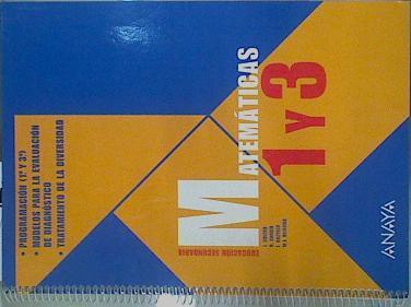 Educación secundaria Matemáticas 1 y 3 Programación Modelos para evaluación de Diagnostico | 153359 | R Garcia, J Colera/M J Oliveira, I Gaztelu