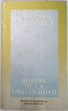 Misión de la universidad | 85207 | Ortega y Gasset, José