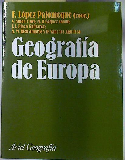 Geografía de Europa | 130141 | Anton i Clavé, Salvador