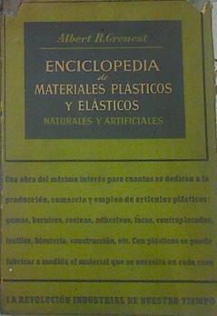 Enciclopedia De Materiales Plásticos Naturales Y Artificiales | 51700 | Grenest, Albert R