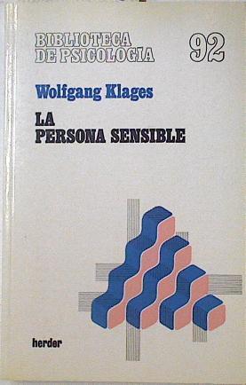 La persona sensible | 123395 | Klages, Wolfgang