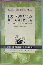 Los Romances De América Y Otros Estudios | 55930 | Menéndez Pidal Ramón