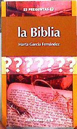 La Biblia. 25 preguntas | 142360 | García Fernández, Marta