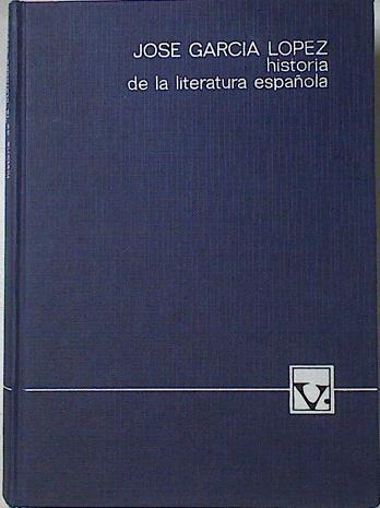Historia De La Literatura Española | 6858 | Garcia Lopez Jose
