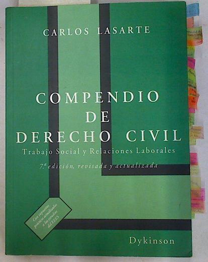 Compendio de derecho civil: trabajo social y relaciones laborales | 130759 | Carlos Lasarte