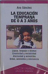 La educación temprana de 0 a 3 años | 149781 | Sánchez Prieto, Ana Belén