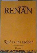 ¿Qué es una nación? edición bilingüe | 159188 | Renan, Ernest