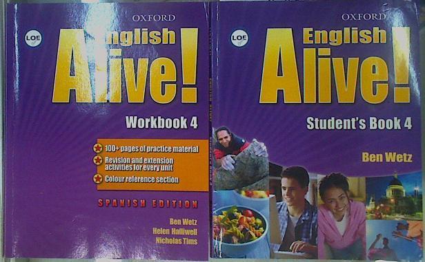 English Alive! Student´s Book 4 + Workbook 4 Spanish edition + CD | 151648 | Ben Wetz/Helen Halliwell/nicolas Tims