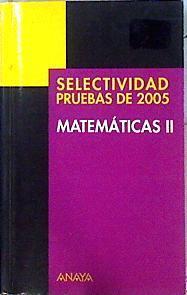 Selectividad, matemáticas II. Pruebas 2005 | 143976 | Busto Caballero, Ana Isabel