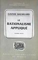 Le rationalisme appliqué | 172686 | Gaston Bachelard