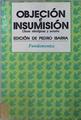 Objeción E Insumisión Claves Ideológicas Y Sociales | 59590 | Ibarra Pedro