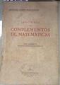 Lecciones de Matematicas  Para alumnos de Escuelas de Peritos Industriales | 170022 | Antonio Perez Fernandez