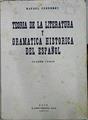 Teoría de la literatura y gramática histórica del español | 143522 | Ferreres, Rafael