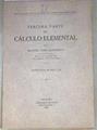 Calculo elemental Tercera parte | 179495 | Manuel Guiu Casanova,
