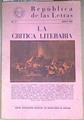 La crítica literaria | 171860 | Soler (dir), Andrés