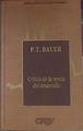 Critica De La Teoria Del Desarrollo | 17856 | Bauer P T