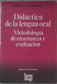 Didáctica De La Lengua Oral Metodología De Enseñanza Y Evaluación | 65330 | De Luca Marta O P