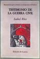Testimonio de la guerra civil | 183940 | Ríos Lazcano, Isabel