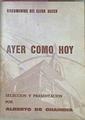 Ayer Como Hoy Documentos Del Clero Vasco | 55701 | Alberto De Onaindia ( Seleccón y presentación)