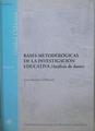 Bases metodológicas de la investigación educativa: análisis de datos | 149390 | Gil Pascual, Juan Antonio