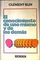 El conocimiento de uno mismo y de los demás | 186398 | Blin, Clément
