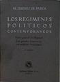 Los Regimenes Politicos Contemporaneos. Teoria general del Régimen. | 14137 | Jimenez De Parga M