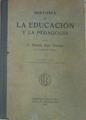 Historia De La Educación Y La Pedagogía | 52841 | Ruiz Amado, Ramón