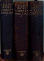 Obras completas Vicente Blasco Ibáñez 1, 2 y 3 | 105422 | Blasco Ibáñez, Vicente
