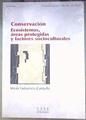 Conservación, ecosistemas áreas protegidas y factores socioculturales | 186893 | Vidaurreta Campillo, María